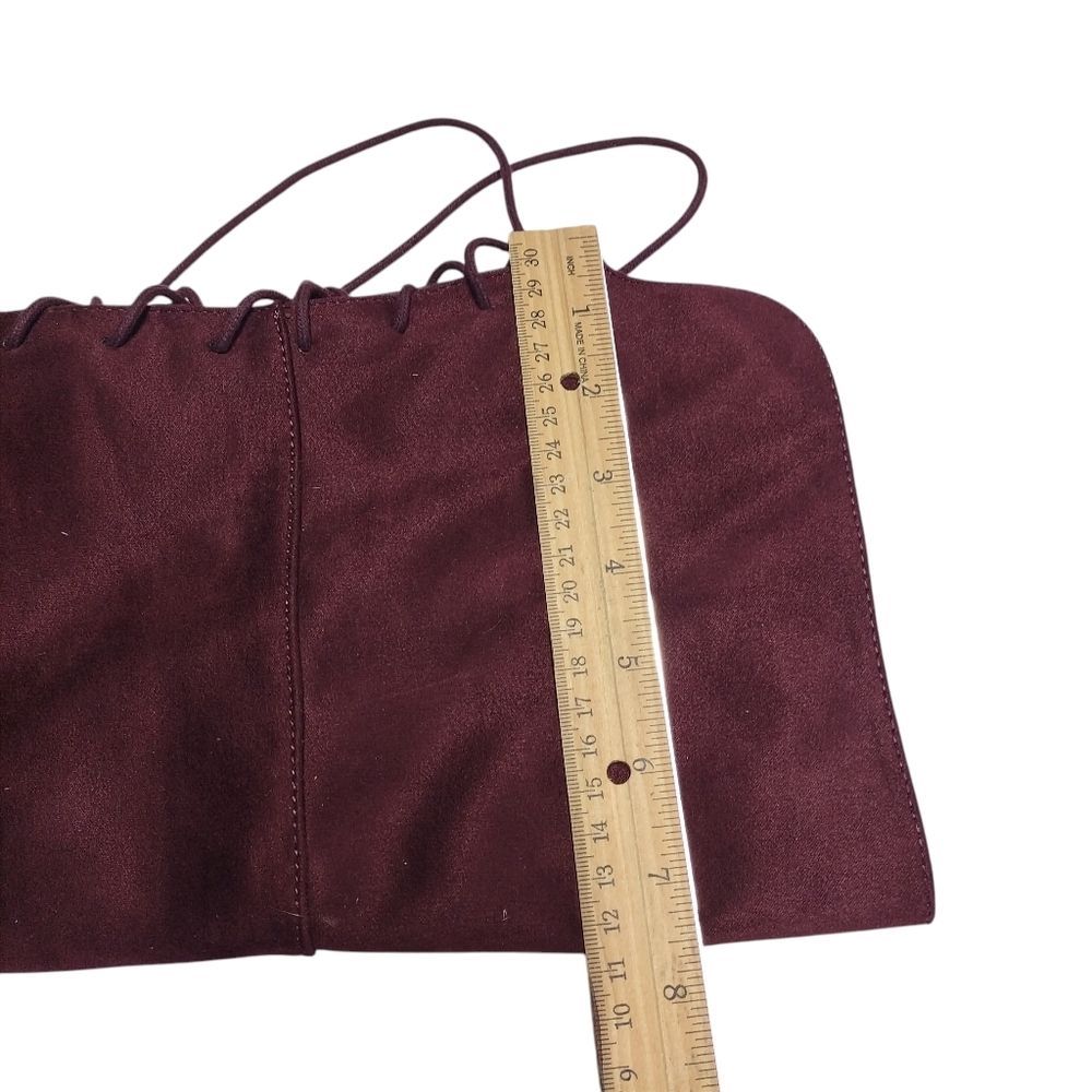 Soda Burgandy Faux Suede Over The Knee Boots High Heels Boots Size 7.5 New - Picture 12 of 14